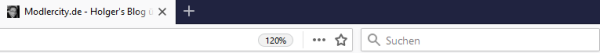 Zoomfaktor in der Adresszeile von Firefox